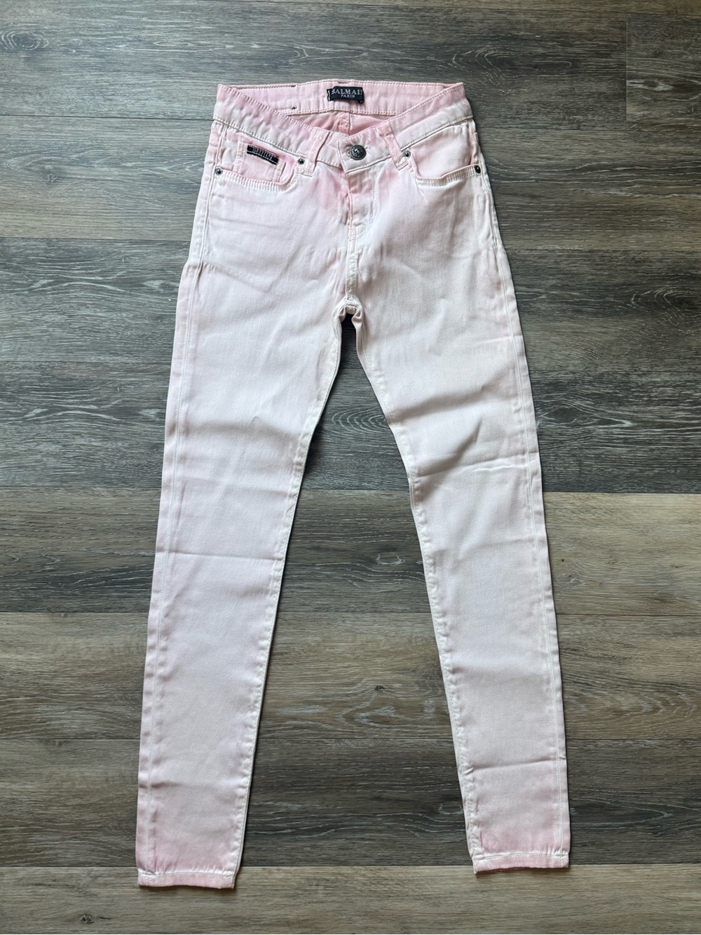 Balmain Paris Pink Jegging Skinny Pants Women’s Size small Made in Italy